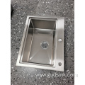 Workstation countertop big single bowl sink with step